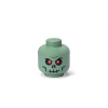 LEGO úložný box - hlava kostlivca (veľkosť S) - zelený