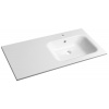 Sapho ARECA umývadlo 110x50cm, liaty mramor, pravé, biela AC101R