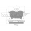 Tomex Brakes Sada brzdových platničiek kotúčovej brzdy TX10-781