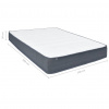 vidaXL Matrac na posteľ boxspring 200x160x20 cm - Biela - 147222-96505