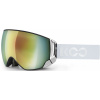 Lyžiarske okuliare KOO Enigma Chrome - white silver/silver mirror M