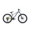 CTM ZEPHYR JR - lesklá limetková / sivá 13 2025 (125-145cm)