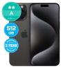 Apple iPhone 15 Pro Max Black Titanium 512GB A Repasovaný