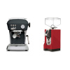 Ascaso Dream ONE, Anthracite + Eureka Mignon Specialita, CR ferrari red