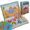 Magnetická tabuľka s puzzle dinosaury v knižke - 24730