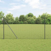 zahrada-XL Plot s stĺpmi Sivá 1.5 x 10 m Oceľ 3352177