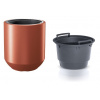 Prosperplast Kvetináč HEOS DPHEW400 39cm meď