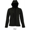 SOL'S | Replay Women, Dámska 3-vrst. softshell. bunda s kapuc., čierna, XXL
