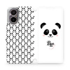 Flipové pouzdro Mobiwear - Realme C67 - M030P Panda Amálka (Knížkové flip pouzdro, obal, kryt na mobil Realme C67 - M030P Panda Amálka, materiál Umělá kůže + TPU - ochrana 360°, stojánek, silikonová v
