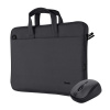 TRUST BOLOGNA BAG AND MOUSE SET BLACK - ECO 24988 Trust