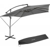 Tectake Slnečník Apollon 250 x 250 cm so strieškou pČervenái vetru