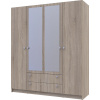 Nabbi Rivalda 160,2 x 185 x 51,6 cm dub sonoma