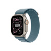 Apple Watch Ultra 3 GPS + Cellular 49mm Natural Titanium Case with Light Blue Alpine Loop - Large MEWP4QC/A