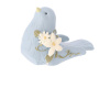 rojek-decor Veľkonočná dekorácia - vtáčik z polyresinu čierny 9,8x7,5x5 cm Veľkosť: ks