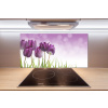 Panel do kuchyne Fialové tulipány 100x50 cm