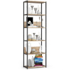 Akord Regál LOFT 60 cm - dub čierno-sonoma - 6 políc