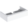 GEBERIT Xeno2 závesná skrinka pod umývadlo, 1 zásuvka s LED osvetlením, 880 x 462 x 220 mm, biela/lakované s vysokým leskom, 500.508.01.1