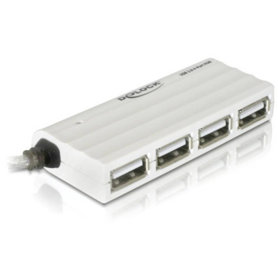 Delock 87445 4 porty USB 2.0 hub biela; 87445