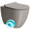 GSI PURA WC misa stojaca, Swirlflush, 36x55cm, spodný/zadný odpad,tortora dual-mat