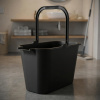 Plastové obdĺžnikové vedro na mop ALTOM DESIGN 12 l čierne