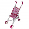 Ružový skladací kočík s kovovým rámom kočík 52x48x26cm