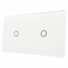 Jednoduchý dotykový vypínač, pod omietku BarON biely SK-2G101-White