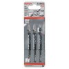 BOSCH Pílový plátok do priamočiarej píly T 244 D Speed for Wood (3 ks) 2608630879