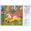 Velká liška a malá šiška - omalovánka