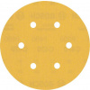 BOSCH Brúsny papier EXPERT C470 so 6 otvormi pre excentrické brúsky, 150 mm, zrnitosť 400, 50 ks