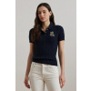 Lauren Ralph Lauren sveter s krátkym rukávom dámsky bavlnený 200932224 tmavomodrá XS