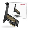 AXAGON PCEM2-N, PCIe x4 - M.2 NVMe M-key slot adaptér, vr. LP PCEM2-N