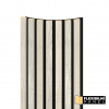 VZORKA - WALL CONCEPT flexi obkladový panel Moonlight, čierny filc + MDF, 240x135x17 mm