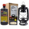 Pochodeň - Čierna olejová lampa, knôt, olej Iskra 1l (Čierny olej olej, knôt, 1L Iskra olej)