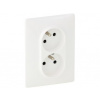 LEGRAND VALENA LIFE zásuvka 2x2P + T s detskou ochranou biela 753186