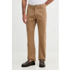 United Colors of Benetton nohavice rovné pánske bavlnené 4U32UE01W hnedá 30