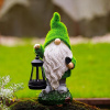 Okrúhly stĺp osvetlenia B22 30 cm, mosadz (Solárna vodná lampa Garden Gnome)