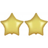 FLEXMETAL Balón fóliový – hviezda, pastelová zlatá, 45 cm, 2 ks 8595596328154