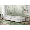 Posteľ z masívu Betka biela na nohách 160/80 cm + rošt ZADARMO