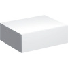 GEBERIT Xeno2 závesná nízka bočná skrinka, 1 zásuvka, 580 x 462 x 200 mm, biela/lakované s vysokým leskom, 500.507.01.1