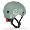 Dětská HELMA SCOOT & RIDE Graphic green lines Velikost: XXS/S