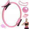 PILATES KRUH ODPOROVÝ PÁS NA CVIČENIE SVALOV BRUCHA NÔH RUŽOVÝ