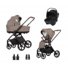 Venicci Kombinovaný kočík 2v1 CLARO + Autosedačka Britax Baby-Safe Core + Adaptéry Varianta: almond