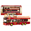 mamido Dvojposchodový výletný autobus 1:42 červený