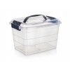 Brilanz Box úložný VILARD 8,5l,31x24x21cm,víko,klip,madlo,PH TRA/KOUŔ