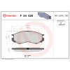 BREMBO Sada brzdových platničiek kotúčovej brzdy BREMBO P 54 020