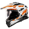 LS2 Helmets LS2 MX702 PIONEER II NAMIB WHITE ORANGE-06 - XXL