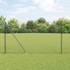 zahrada-XL Plot s stĺpmi Sivá 1.5 x 10 m Oceľ 3352178