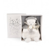 Doudou et Compagnie Paris Doudou Darčeková sada muchláčik medvedík s čiapočkou sivý 25 cm