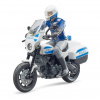 Bruder 62731 Policejní motocykl Scrambler Ducati s policistou