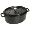 Staub Hrniec oválny 33 cm 6,7 l čierny